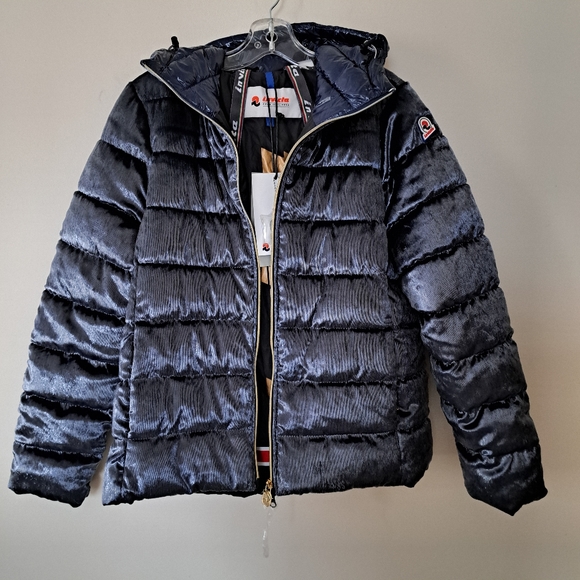 Invicta Blue Winter Fitted Hooded Puffer - Picture 3 of 8